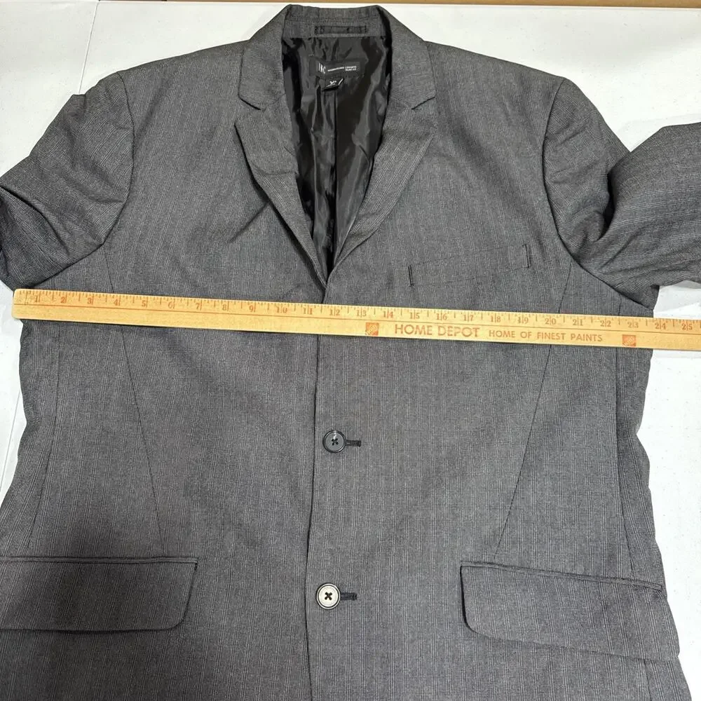 INC International Concepts Slim Fit Blazer Jacket Mens XL Charcoal Formal Party